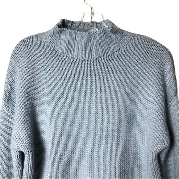 For The Republic Womens Sweater Size XS Blue Oversized Pullover Long Sleeve - Picture 4 of 8